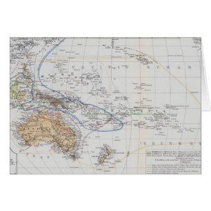 Kaart van de Reizen van Oceanië en Australazië