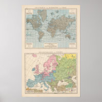 Kaart van de religies in Europa