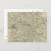  kaart van de Richmond Virginia Area (1864) (Voorkant / Achterkant)