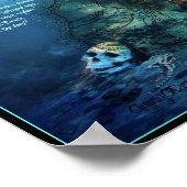 Kaart van de schatkist Kauai, Hawaii Poster (Hoek)