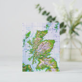 kaart van de Schotse Orkney-eilanden (Staand voorkant)