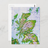 kaart van de Schotse Orkney-eilanden (Voorkant / Achterkant)