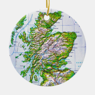 kaart van de Schotse Orkney-eilanden Keramisch Ornament