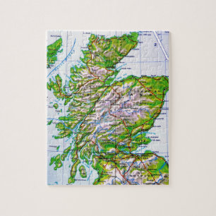  kaart van de Schotse Orkney-eilanden Legpuzzel