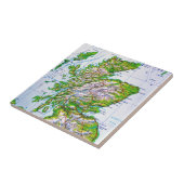 kaart van de Schotse Orkney-eilanden Tegeltje (Zijkant)