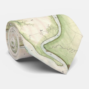  kaart van de Sint-Marys, FL/GA (1857) Stropdas