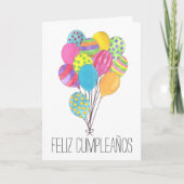 Kaart van de Spaanse Birthday (Voorkant)