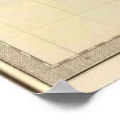 Kaart van de staat Florida Poster (Hoek)