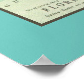  kaart van de staat Florida (VS) Poster (Hoek)