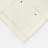  kaart van de staat Kusta Washington (1857) Fleece Deken (Hoek)