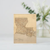 Kaart van de staat Louisiana (1876) (Staand voorkant)