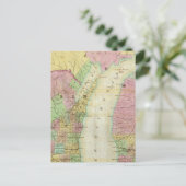 Kaart van de staat Michigan (Staand voorkant)