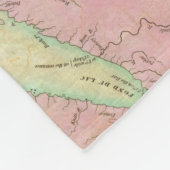 Kaart van de staat Michigan Fleece Deken (Hoek)