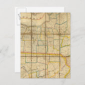 Kaart van de staat New York (Voorkant / Achterkant)