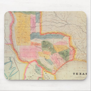 Kaart van de staat Texas 1835 Muismat