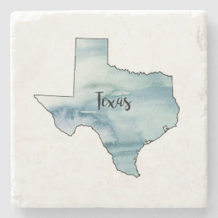 Kaart van de staat Texas Marble Stone Onderzetter