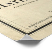  kaart van de staat Washington (1897) Poster (Hoek)