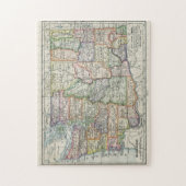 kaart van de staat Washington (1914) Legpuzzel (Verticaal)