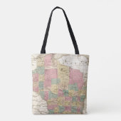 Kaart van de staat Wisconsin Tote Bag (Achterkant)