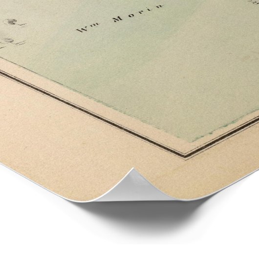 Kaart van de stad Albert Lea, Minnesota Poster (Hoek)