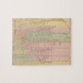 Kaart van de stad Detroit Legpuzzel (Horizontaal)