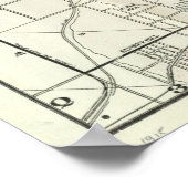  kaart van de stad Missouri (1920) Poster (Hoek)