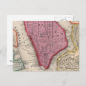  kaart van de stad New York (1860) (Voorkant / Achterkant)