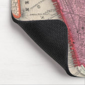  kaart van de stad New York (1860) Muismat (Hoek)