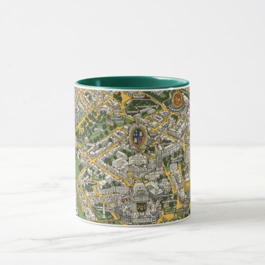 Kaart van de stad Quebec Mok (Midden)