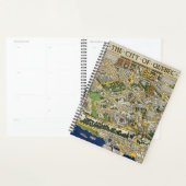 Kaart van de stad Quebec Planner (Display)