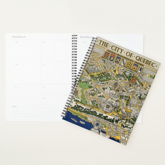 Kaart van de stad Quebec Planner (Display)