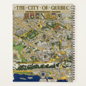 Kaart van de stad Quebec Planner (Achterkant)