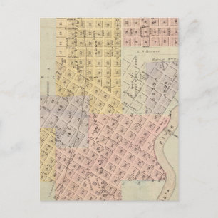 Kaart van de stad St. Peter, Minnesota