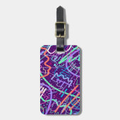 Kaart van de sterren bagagelabel (Voorkant verticaal)