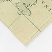  kaart van de Stille Oceaan (1874) Fleece Deken (Hoek)