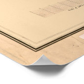  kaart van de storingsindicator (1835) poster (Hoek)