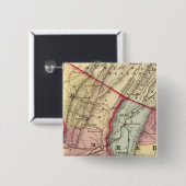 Kaart van de subsidie, provincie Hardy Vierkante Button 5,1 Cm (Voorkant /achterkant)