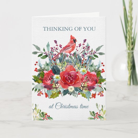 Kaart | van de Sympathie van Kerstmis Boeket & (Voorkant)