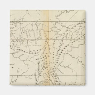 Kaart van de Tennessee Magneet