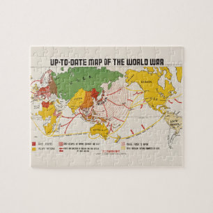  kaart van de Tweede Wereldoorlog Legpuzzel