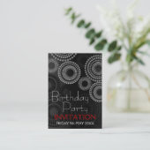 Kaart van de Uitnodiging van de Partij van de (Staand voorkant)