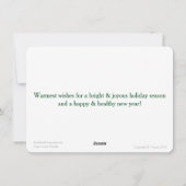 Kaart van de Vakantie van de Kerstman van het (Achterkant)