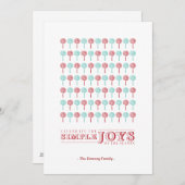 Kaart van de Vakantie van de pepermunt de Rode & (Voorkant / Achterkant)