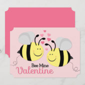 Kaart van de Valentijnsdag van de Mijn van de bij (Voorkant / Achterkant)