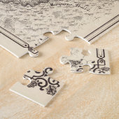  kaart van de vallei van Yosemite (1879) Legpuzzel (Zijkant)