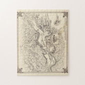  kaart van de vallei van Yosemite (1879) Legpuzzel (Verticaal)