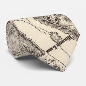  kaart van de vallei van Yosemite (1879) Stropdas (Opgerold)