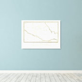 Kaart van de valse positie in Mexico Canvas Afdruk (Insitu (Houten vloer))