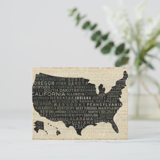 Kaart van de Verenigde Staten (Staand voorkant)