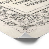  kaart van de Verenigde Staten (1867) Poster (Hoek)